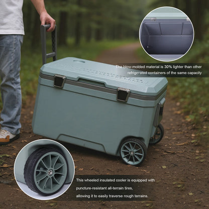 70L Outdoor Insulated Plastic Cooler