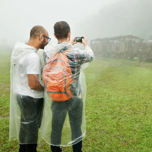 6pc Disposable Adult Transparent Rain Poncho