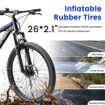 Full Suspension Mountain Bike 21-Speed